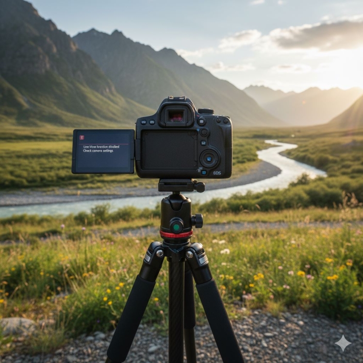 مشکل نمایش Live View کانن | رفع تاخیر و خطا در نمایش تصویر
