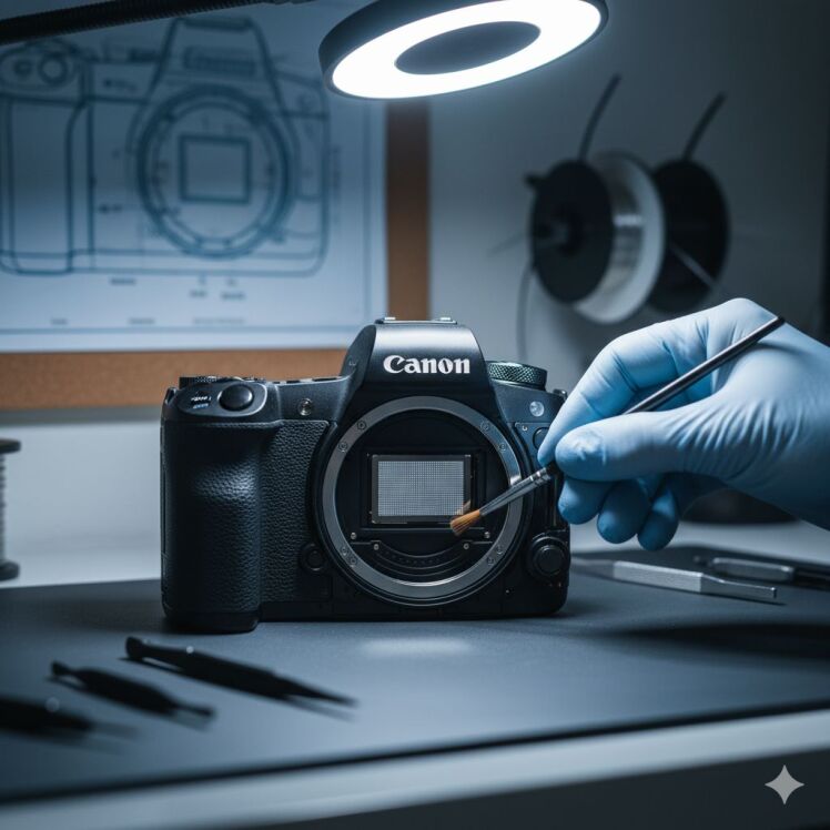 تعمیر سنسور R100 | بررسی آسیب‌های CMOS پس از ضربه یا نفوذ گردوغبار