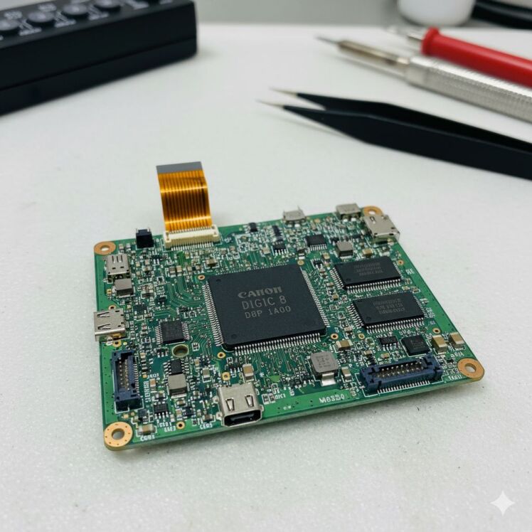 مدار پردازش Canon EOS 250D: تحلیل تخصصی و تعمیرات حرفه‌ای