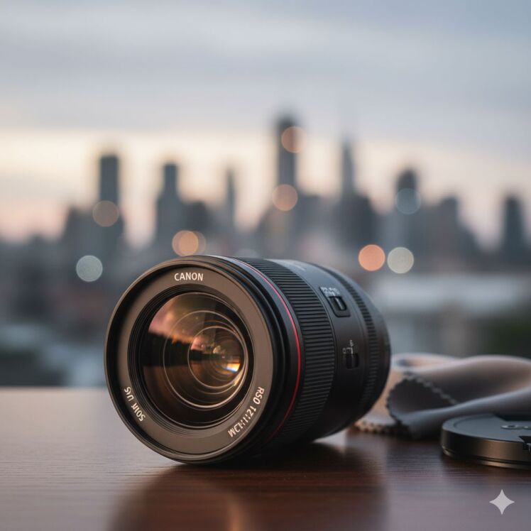لنز RF 50mm کانن بررسی تخصصی، نقد کامل و تحلیل عملکرد اپتیکی حرفه‌ای