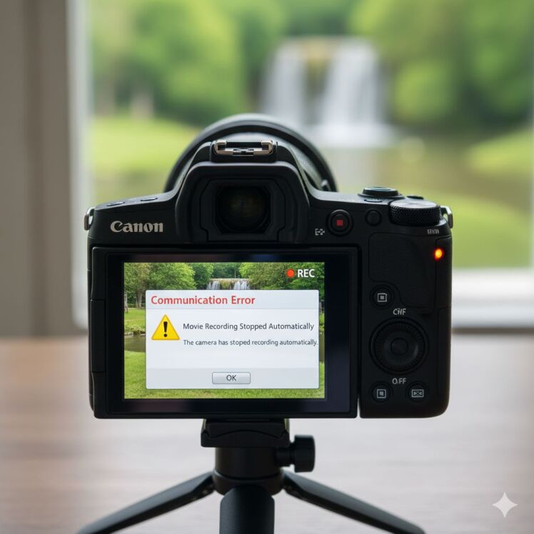 خطای فیلم‌برداری کانن | رفع خطا هنگام فیلم‌برداری با Canon EOS M50