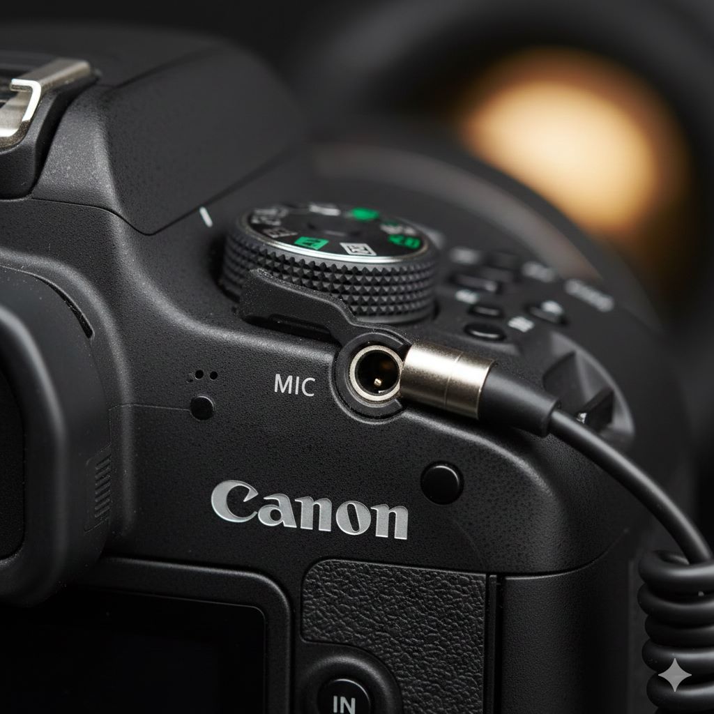 پورت میکروفون دوربین کانن