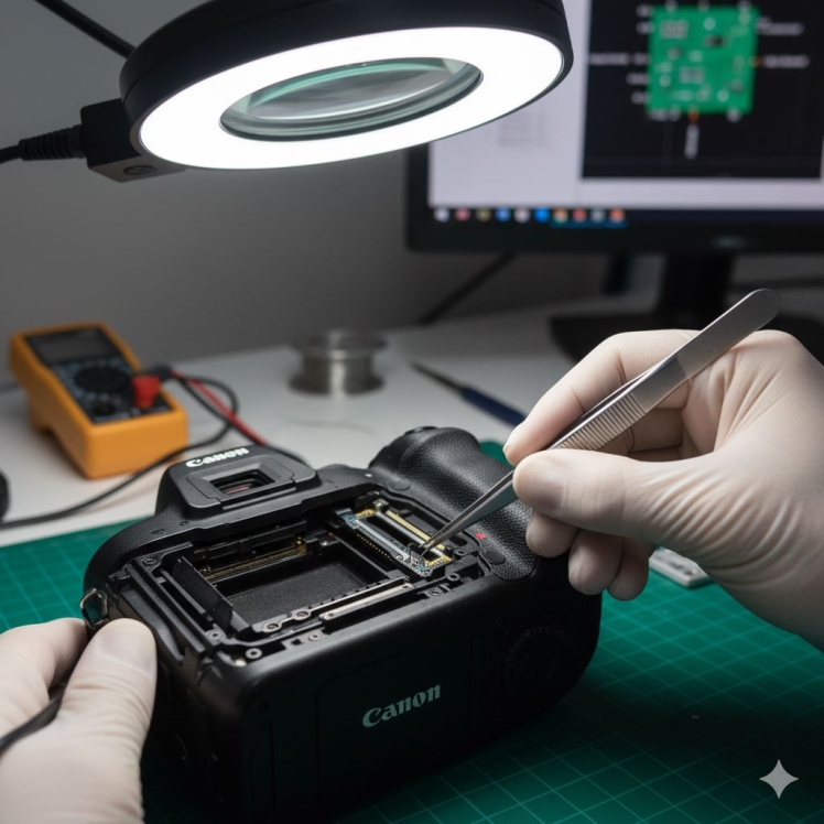 تعمیر اسلات SD کانن | رفع مشکل خطا در کارت حافظه Canon EOS R7